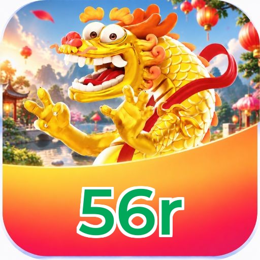 Interface da plataforma 56r mostrando slots populares e bônus de boas-vindas